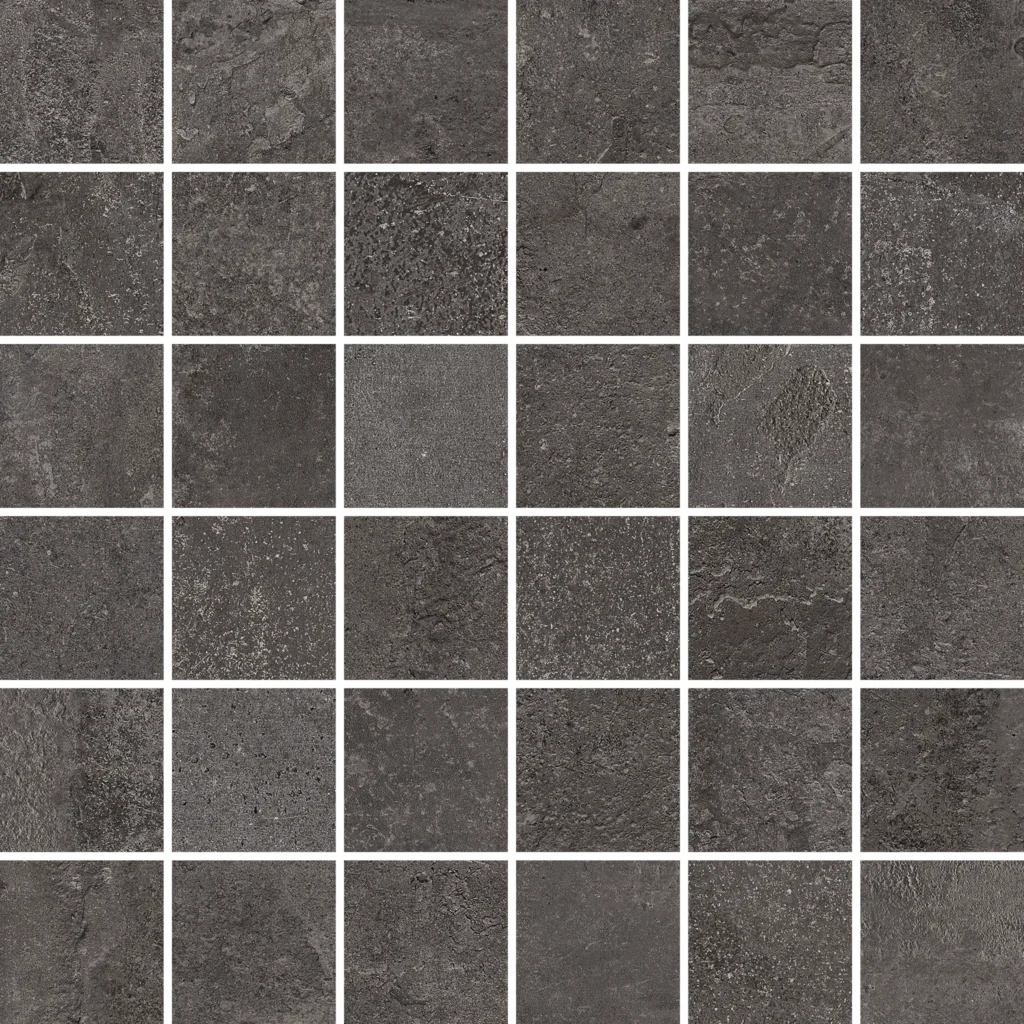 Dutch Design Industrial Nero Mosaico 30X30 Mat