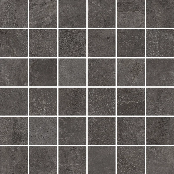 Dutch Design Industrial Nero Mosaico 30X30 Mat - Mozaïek Betonlook | Lapy