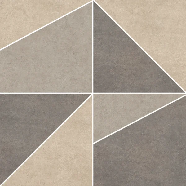 Castelvetro Terrae Sand/Greige/Mud Mosaico Mix 30X30 Mat - Wandtegels | Lapy