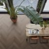 YUP Fulham herringbone dryback brown - PVC Vloeren | Lapy