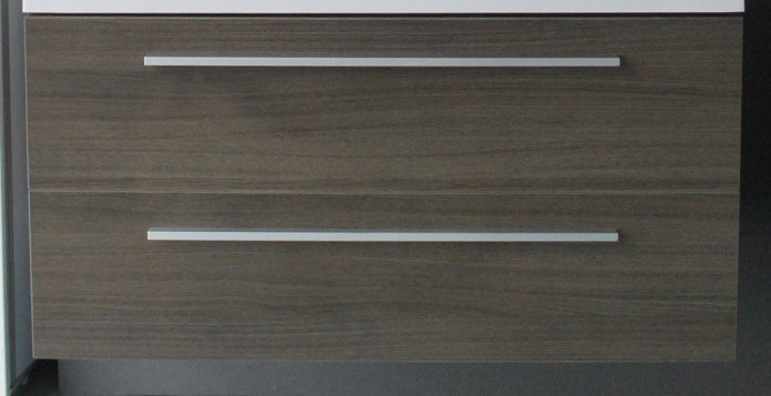 Badmeubel onderkast met aluminium greep 100 Grey Oak OP = OP