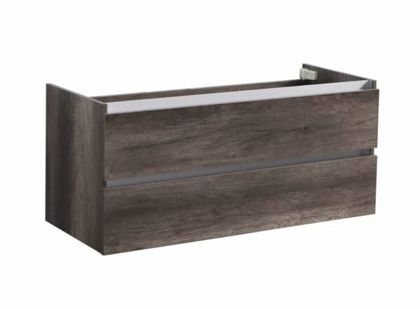 Trendline basic onderkast met greeplijst aluminium 140 Century Oak