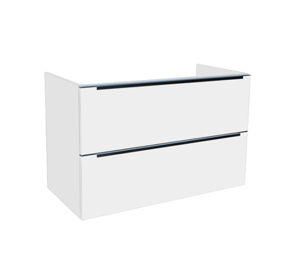 Badmeubel onderkast met luxe opliggende greep 80 Hoogglans Wit OP = OP