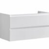 Badmeubel Infinity onderkast met greeplijst in korpus kleur 100 Hoogglans Wit OP = OP | Lapy