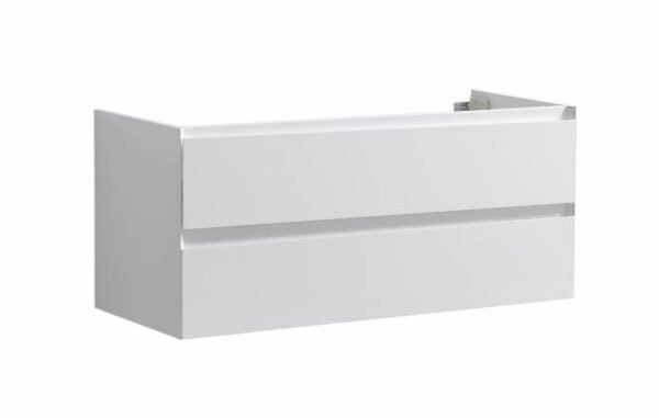 Badmeubel Infinity onderkast met greeplijst in korpus kleur 120 Hoogglans Wit OP = OP