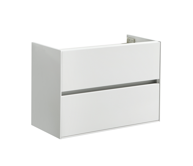 Compact onderkast met greeplijst aluminium 80