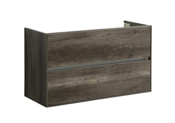 Badmeubel onderkast Compact met greeplijst aluminium 100 Century Oak OP = OP