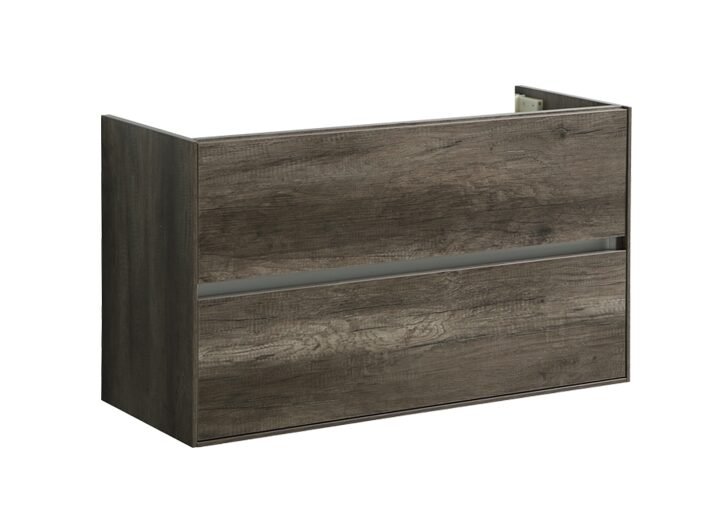 Compact onderkast met greeplijst aluminium 100