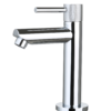 Fonteinkraan rond Chroom met geribbeld knop - Kranen met geribbeld knop Chroom | Lapy
