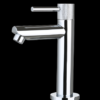 Fonteinkraan rond Chroom met geribbeld knop - Kranen met geribbeld knop Chroom | Lapy