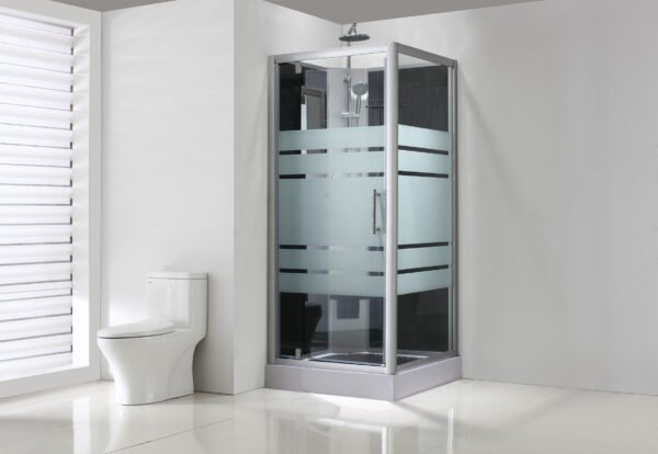Thermo complete douchecabine 90x90x228 alu 5mm glas - Complete douchecabines | Lapy