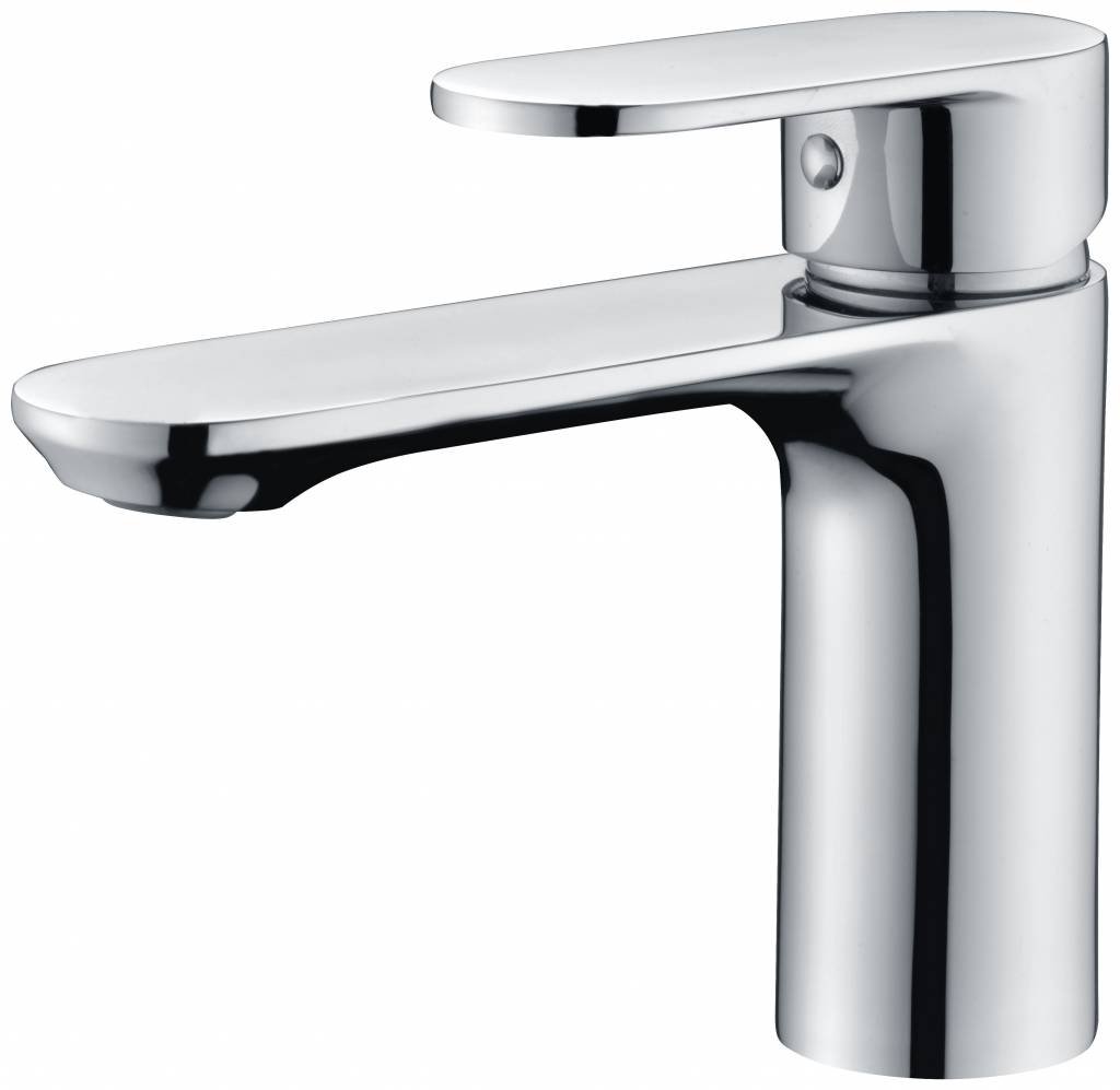 Wastafelmengkraan Edge rond Chroom