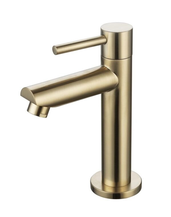 Fonteinkraan rond Goud Geborsteld