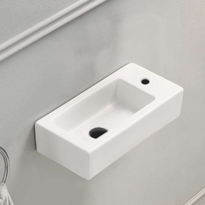 Fontein Keramiek Mat Wit Qubic Mini