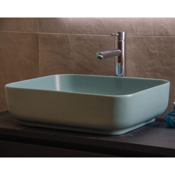 Waskom Keramiek Minerva Color Line incl. clickwaste Fjord Mat Groen