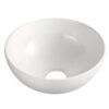 Luna waskom rond 32,5 x 14 cm keramiek glans wit - Waskommen | Lapy