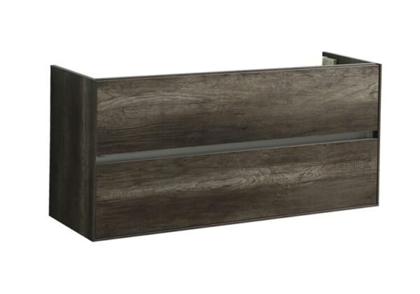 Badmeubel onderkast Compact met greeplijst aluminium 120 Century Oak OP = OP