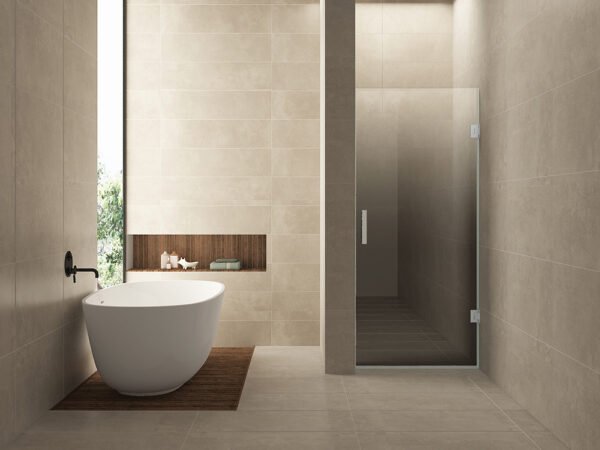 Less nisdeur rechts 800 x 2000 x 8 mm nano spiegelrook- naar helder glas/chroom - Douches | Lapy