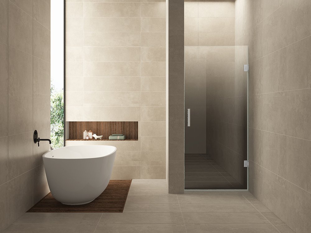 Less nisdeur rechts 800 x 2000 x 8 mm nano spiegelrook- naar helder glas/chroom