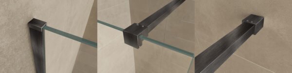 Slim profielset met stabilisatiestang 120 cm gunmetal - Profielsets en stabilisatiestangen | Lapy
