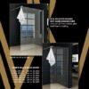Sita inloopdouche met handdoekhouder 80×200 cm chroom/8 mm helder glas met Nano coating - Douches | Lapy