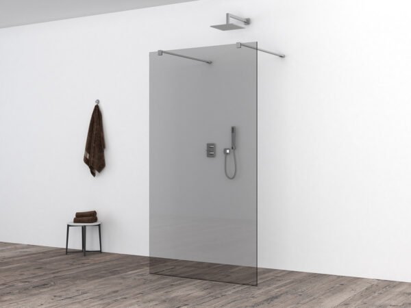 Slim glasplaat 1000 x 2000 x 8 mm nano rookglas - Inloopdouches | Lapy