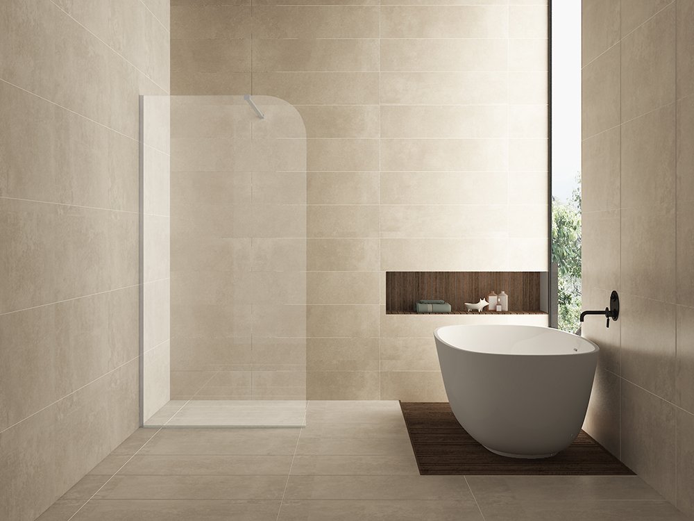Curvea inloopdouche 1000 x 2000 x 8 mm nano helder glas