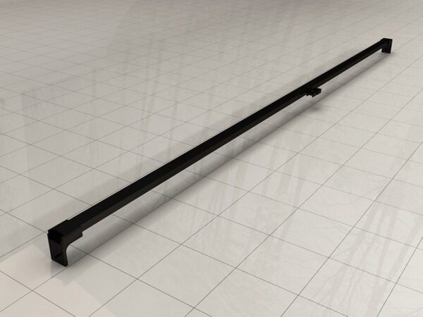 Horizon stabilisatiestang voor nisdeur mat zwart - Toebehoren douches | Lapy