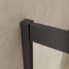 Skyline hoekinstap cabine met 2 schuifdeuren 1000 x 1000 x 2000 x 8 mm nano helder glas/mat zwart | Lapy