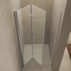 Maki nisdeur vouwbaar links 800 x 2000 x 8 mm nano helder glas/chroom - Vouwdeuren | Lapy