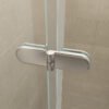 Maki nisdeur vouwbaar links 800 x 2000 x 8 mm nano helder glas/chroom - Vouwdeuren | Lapy