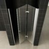 Maki nisdeur vouwbaar rechts 800 x 2000 x 8 mm nano helder glas/chroom - Vouwdeuren | Lapy