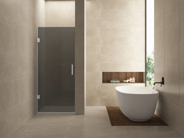 Less glas voor nisdeur 800 x 2000 x 8 mm nano rookglas
