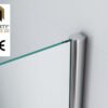 Graffic inloopdouche 1000 x 2000 x 10 mm nano safety glass folie helder glas/chroom - Inloopdouches | Lapy