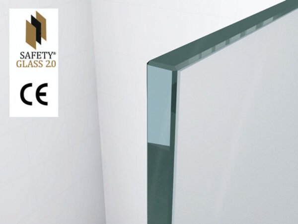 Graffic inloopdouche 1000 x 2000 x 10 mm nano safety glass folie helder glas/chroom - Inloopdouches | Lapy