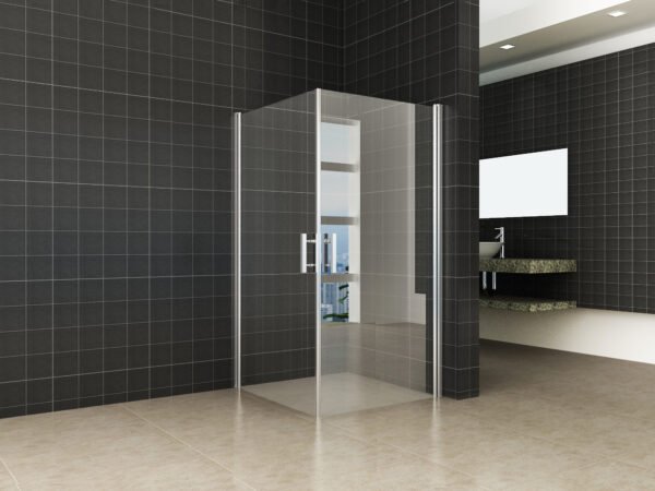 Salone cabine met 2 draaideuren 1000 x 1000 x 2000 x 8 mm nano helder glas/chroom - Douches | Lapy