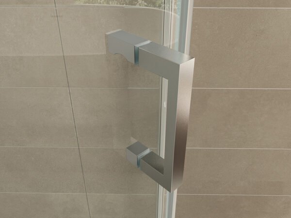 Pento cabine met 1 draaideur 900 x 900 x 2000 x 8 mm nano helder glas/chroom - Douchecabines vierkant | Lapy
