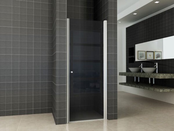 Between nisdeur 800 x 2000 x 8 mm nano rookglas/chroom - Draaideuren | Lapy