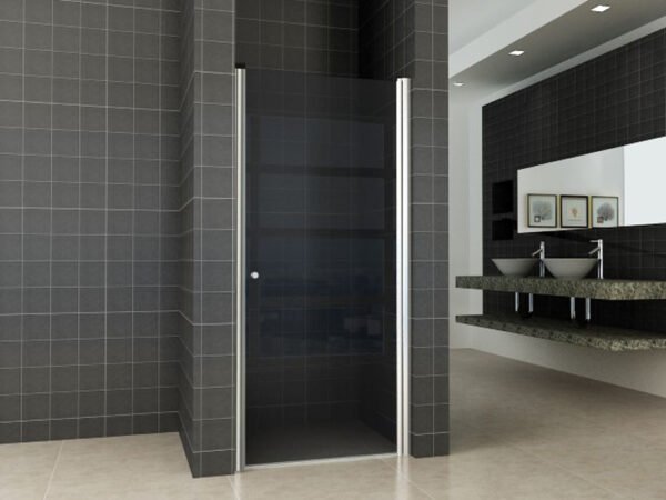Between nisdeur 900 x 2000 x 8 mm nano rookglas/chroom - Draaideuren | Lapy