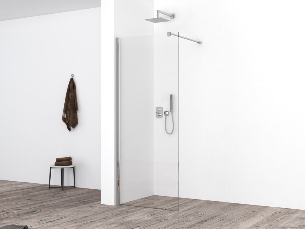 Comfort inloopdouche 600 x 2000 x 10 mm nano helder glas/chroom