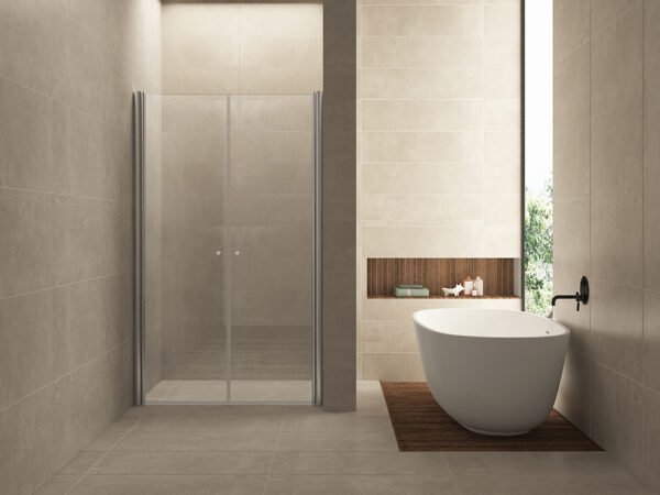 Lagos pendeldeur in nis 1200 x 2000 x 6 mm nano helder glas/chroom - Pendeldeuren | Lapy