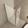 Comfort zijwand draaibaar 300 x 2000 x 10 mm nano helder glas/chroom - Zijwanden | Lapy