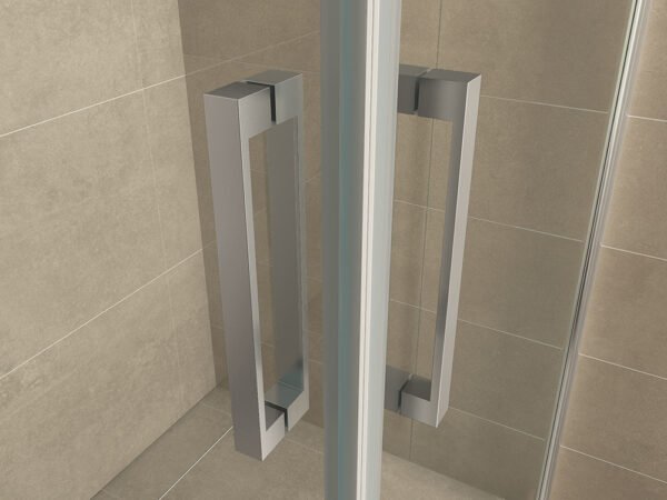 Salone cabine met 2 draaideuren 1000 x 1000 x 2000 x 8 mm nano helder glas/chroom - Douchecabines vierkant | Lapy