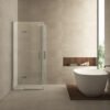 Double hoekinstap cabine met 2 draaideuren 900 x 900 x 2000 x 8 mm nano helder glas/chroom - Douchecabines vierkant | Lapy