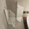 Double hoekinstap cabine met 2 draaideuren 900 x 900 x 2000 x 8 mm nano helder glas/chroom - Douchecabines vierkant | Lapy
