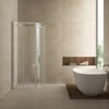 Entra cabine kwartrond met 2 schuifdeuren 900 x 900 x 2000 x 8 mm nano helder glas/chroom - Douchecabines kwartrond | Lapy