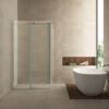 Pared cabine met 1 schuifdeur 1200 x 800 x 2000 x 8 mm nano helder glas/chroom - Douchecabines vierkant | Lapy