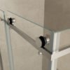 Pared cabine met 1 schuifdeur 1200 x 800 x 2000 x 8 mm nano helder glas/chroom - Douchecabines vierkant | Lapy