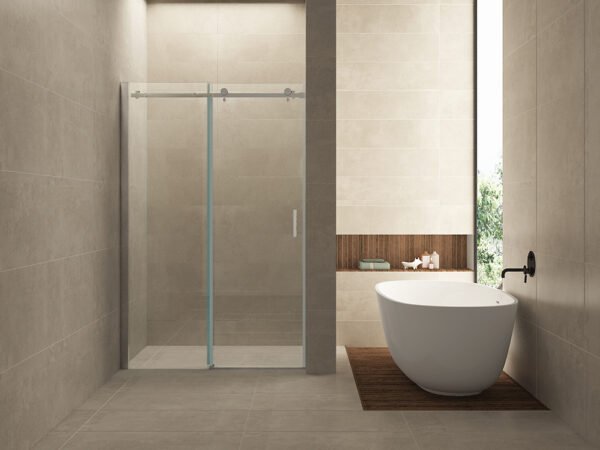Slide nis schuifdeur 1100 x 2000 x 8 mm nano helder glas/chroom