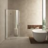 Curf cabine kwartrond met 1 draaideur links 900 x 900 x 2000 x 8 mm helder glas/chroom - Douchecabines kwartrond | Lapy